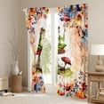 thumbnail image 3 of Homewish Kawaii Frog Animal Black Out Curtains for Teens, Rustic Groovy Floral Curtains Pack of 2 (42x63 Each), Jungle Mushroom Bedroom Curtains, Curtains and Drapes Decor, 3 of 6