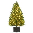 thumbnail image 2 of 4.5 ft Prelit Tabletop Christmas Tree with Pinecones & Red Berries, Artificial Christmas Tree with 300 LED Lights, Small Xmas Tree for Indoor Decor, 2 of 8