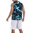 thumbnail image 2 of Naloa Lightning Basketball Jersey Reversible Men's Mesh Athletic Sports Shirts Training Practice S-4XLX-Large, 2 of 6