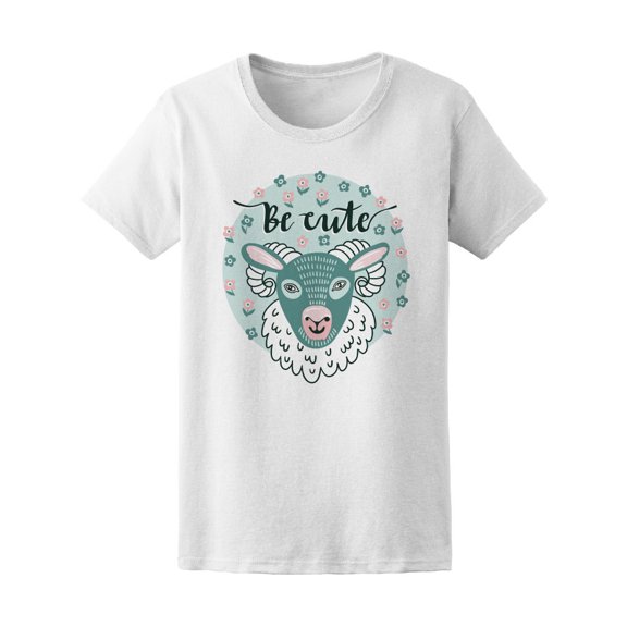 Be Cute Sheep Tee Women's -Image by Shutterstock