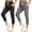 Black+Dark Grey, variant on 2 Pack Women's Sweatpants Capri Pants Cropped Jogger Running Pants Lounge Loose Fit Drawstring Waist with Side Pockets
