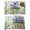 Green, variant on Spring Easter Placemats Set of 12, Purple Floral Summer Botanical Teal Plaid Placemats for Dining Table, Place Mats for Kitchen Tabletop, Waterproof Wipeable Dining Table Mats Set