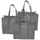 thumbnail image 4 of GOOHOCHY 3 bolsas reutilizables para la compra con asas, portátiles, de tela no tejida, para regalo., 4 of 8