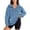 Blue, variant on Women Sweatshirts Oversize Fuzzy Half Zipper Long Sleeve Warm Trendy Clothes 2025