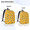 thumbnail image 3 of KLL Cute Bee Butterfly Yelllow Print Travel Laptop Backpack - College Backpack Business Work Bag Nurse Bag Casual Daypack for Weekender Business Hiking -Medium, 3 of 6