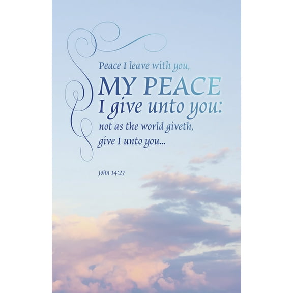 Funeral Bulletin: My Peace (Package of 100): John 14:27 (Kjv), (Paperback)