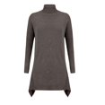 thumbnail image 4 of Comdrip Hauts à Col Roulé pour Femmes Col Haut Asymétrique Chandail à Épaules Tombantes Manches Longues Mode Décontractée chandail-Over Automne 2025, Marron 3TG, 4 of 5