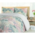 thumbnail image 3 of Ambesonne Memaid Duvet Cover Set, Pastel Undersea Scales Shell, Calking, Pale Teal Soft Pink, 3 of 4