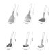thumbnail image 5 of Toudaret - Utensilio de cocina de acero inoxidable para camping, resistente al calor, mango plegable, espátula portátil para barbacoa al aire libre, cuchara coladora, juego de espátula para huevos,, 5 of 8