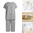 thumbnail image 4 of Ropa de enfermería para pacientes ropa de enfermería de manga corta ropa de enfermería posoperatoria traje de enfermería posoperatorio ropa de enfermería para pacientes de ANGGREK Otros, 4 of 8