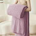thumbnail image 5 of Ngheia Up to 65% Off! [Waffle-Pink Office Nap Blanket 200*230Cm Be], Taff Velvet Solid Color Velvet Blanket Blanket Multifunctional Velvet Cover Blanket Nap Blanket, Nap Blanket*1, 5 of 8