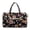 Daisy Floral Print, variant on Garronmavis Pink Butterfly Print Large Quilted Duffle Bag for Women, Weekender Travel Bag Carry On Overnight Bag, Lightweight Gym Dance Tote with Zipper Pockets