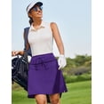 thumbnail image 3 of Pinspark Skorts Skirts for Women with Pockets Golf Skirt 20" Tennis Skirts Athletic High Waisted Skorts Casual, 3 of 6