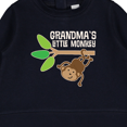 thumbnail image 3 of Inktastic Grandma's Little Monkey Grandchild Baby Sweatshirt, 3 of 4