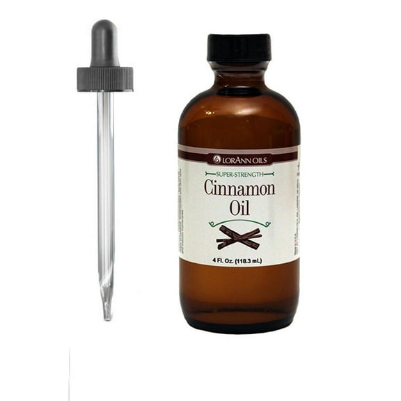 LorAnn Oils Cinnamon Flavor Concentrate, 4 oz Bottle, Baking and Candy Flavoring - Kosher
