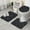 Black Controllers Games-2, variant on Black Controllers Games Icons Red Pattern Bathroom Rugs Sets 3 Piece,Toilet Cover Set,Absorbent Non Slip Bathroom Mats Sets with U-Shaped Contour Rug Toilet Rug Set