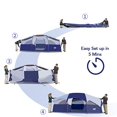 thumbnail image 2 of CAMPROS CP Tent-8-Person-Camping-Tents, Waterproof Windproof Family Tent, 5 Large Mesh Windows, Double Layer, Divided Curtain for Separated Room, Portable with Carry Bag - Blue, 2 of 9