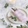 thumbnail image 3 of Cloth Napkins Set of 4 - 20x20 Inches, Pink Easter Washable Reusable Table Napkins, Bunny Eggs Spring Floral Stripes Farmhouse Soft & Absortbent Dining Napkin for Party Wedding Hotel Restaurant, 3 of 8