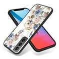 thumbnail image 3 of Dteck for Samaung Galaxy S21 Case 6.2" 2021, TPU Flexible Border with Ring Kickstand and Glass Protector Case for Samaung Galaxy S21 Girls and Women, White Flowers, 3 of 10