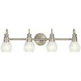 thumbnail image 4 of 45393NI Kichler Lighting Greeier - 4 Light Bath Vanity Approved for Damp Locations - with Transitional inspirations - 10.25 inches tall by 33.25, 4 of 4