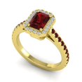 thumbnail image 2 of Diamond-Capitals 2.95 Carat Elegant Natural Diamond Garnet Gemstone Bridal Ring for Women Solid 18K Yellow Gold Size 10, 2 of 8