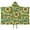 Blue Sunflower Vine, variant on Blue Sunflower Vine Leaf Pattern Hooded Bath Towel,50"x30" for Ages 3 To 12 Kids, Quick Dry Lightweight Soft Microfiber Hood Beach Towel Cover Up for Kids