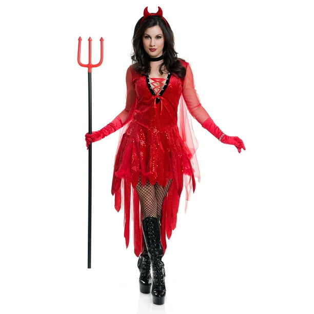 Devil fancy top dress womens