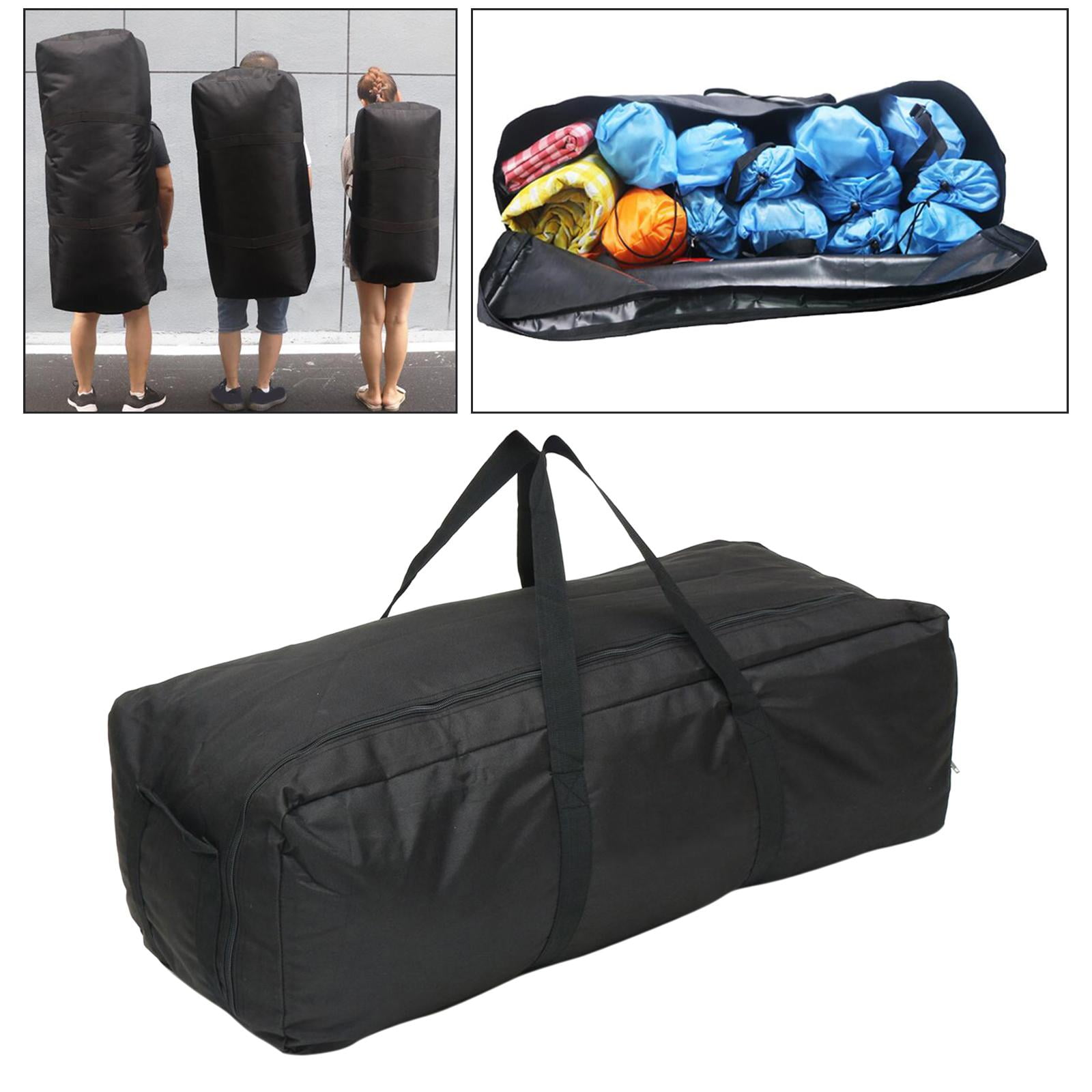 Sac De Sport/gym 55/100/150L - Homme/Femme - Noir Imperméable - Grande Capacité