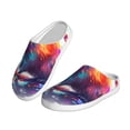 thumbnail image 2 of Haiem Watercolor Butterfly Guinea Pig Print Women's Fuzzy Memory Foam House Slipper Cozy Home Footwear Non-slip Winter Slippers-40/41, 2 of 7