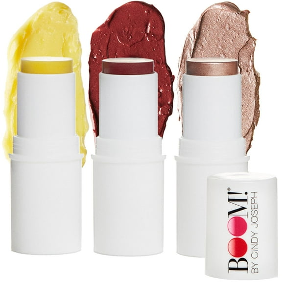 Set de maquillaje BOOM! de Cindy Joseph Boomstick Trio para mujeres mayores