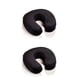 thumbnail image 3 of Almohada de espuma viscoelástica para el cuello Cateissary almohada de viaje en Forma de U negro 2piezas, 3 of 5