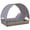 Grey, variant on vidaXL Double Sun Lounger Patio Rattan Wicker Daybed with Canopy Poly Rattan