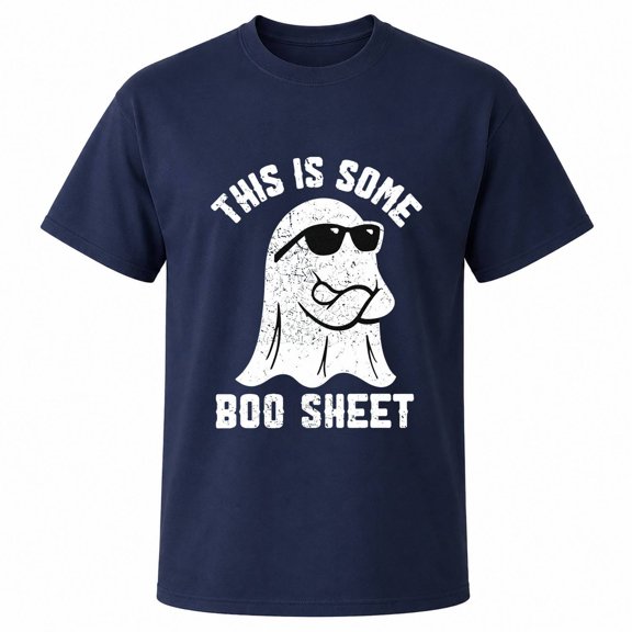 Funny Ghost This Is Some Boo Sheet Graphic T-Shirt, Unisex Classic Fit, 180 GSM, Halloween Style, Front Print