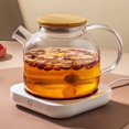 thumbnail image 3 of Mug Warmer Good Thermal Conductivity Three Gear Temperature Plastic Intelligent Touch Operation Heating Coaster Pad for Home( US Plug), 3 of 10