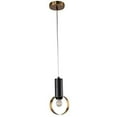 thumbnail image 2 of Bethel  A GOLD AND BLACK LOOP SINGLE PENDANT LIGHT, 2 of 3