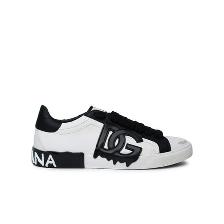 

Dolce & Gabbana Man Vintage Portofino White Leather Sneakers