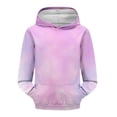 thumbnail image 6 of YunPes Girls Sweatshirt Winter Tie Dye Retro Print Sweatshirt Long Sleeve Comfortable Cute Sweatshirt Zip up Hoodie, 6 of 7