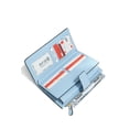 thumbnail image 3 of Women Wallet PU Leather Card Holder Wallet for Women with RFID Anti-Theft Protection, Luxury Clutch, Bill, Debit, Credit, and Checkbook Slots, Cute Designer Trifold, Light Blue, 3 of 8