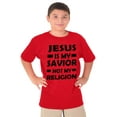 thumbnail image 5 of Jesus Is My Savior Not My Religion Crewneck T Shirts Boy Girl Teen Brisco Brands X, 5 of 6