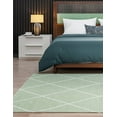 thumbnail image 5 of Unique Loom Decatur Collection Area Rug - Diamond (4' 2" x 6' Rectangle Green/Ivory), 5 of 7