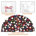 thumbnail image 4 of Sikiie Rose Rabbit 30-48 inches {designName} Print Christmas Tree Skirt Snowman Xmas Tree Skirt with Edge Christmas Decorations for Holiday Party36", 4 of 7
