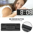 Alarm Clocks for Bedrooms, Digital Clock, Loud LED Big Display Clock with Temperature