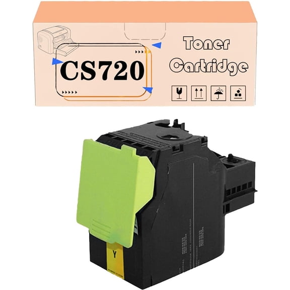 Replacement for CS720 Toner Cartridges Compatible for Lexmark CS720de CS725de CX725de CX725dhe Printers, High Yield 3,000 Pages