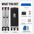 thumbnail image 6 of CROWN SHADES 10x20 Pop Up Canopy Tent Commercial Heavy Duty Tent with 6 Sidewalls Outdoor Canopies for Events Parties Gray, 6 of 9