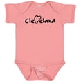 thumbnail image 3 of Inktastic Cleveland Heart Handwriting Black Boys or Girls Baby Bodysuit, 3 of 5