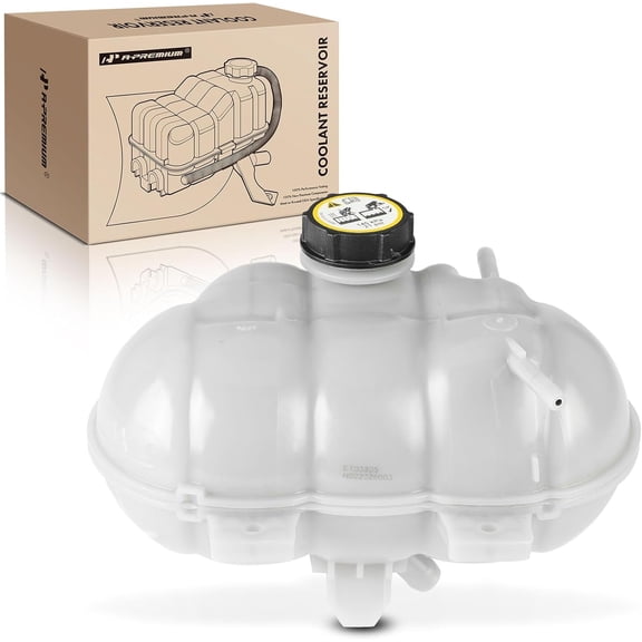 A-Premium Engine Coolant Overflow Recovery Expansion Tank [with Cap] Compatible with Ford Mustang 2015-2023