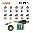 thumbnail image 1 of 10 piezas de bloques de construcción LED RGB de 0,8 mm con pines, lámpara USB, farola de bricolaje, decoración eléctrica de ciudad, juguete de ladrillo 1x1, compatible con todas las marcas, 1 of 4