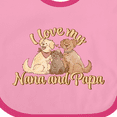 thumbnail image 4 of Inktastic I Love My Nana and Papa Cute Dogs Boys or Girls Baby Bib, 4 of 4