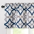 thumbnail image 2 of DriftAway Alexander Spiral Geo Trellis Pattern 3 Pieces Kitchen Set Navy Gray 52''×18''×1+26''×36''×2, 2 of 7