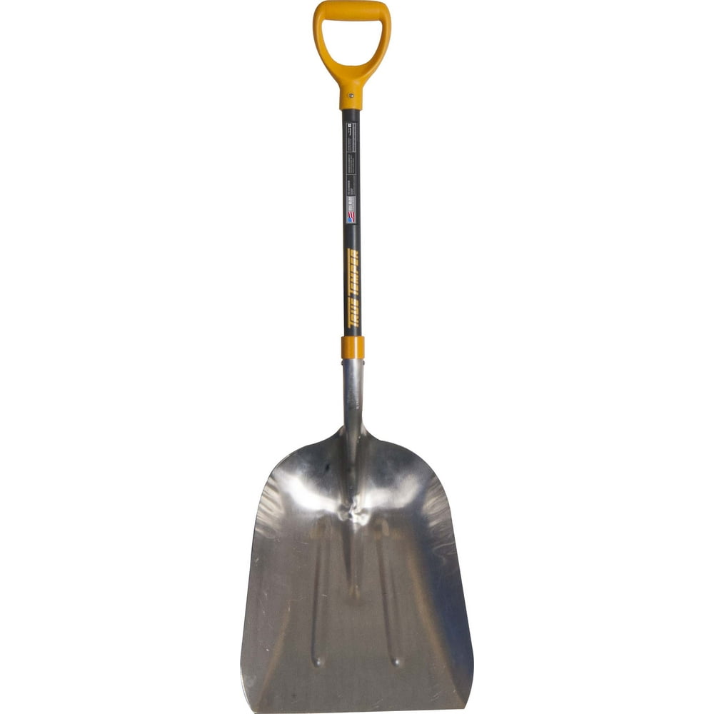  12 Aluminum Scoop with DGrip on Fiberglass Handle